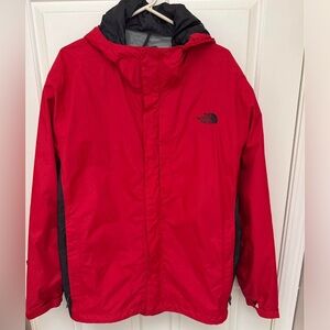 The North Face Men's Hyvent Red Rain Jacket Windbreaker Vented SIZE XL